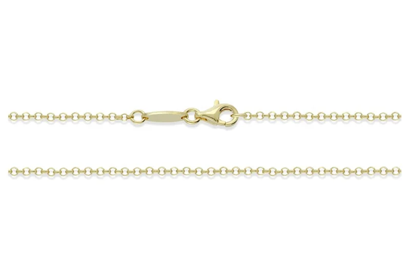 18k Yellow Gold Rolo Chain Necklace Dubai New Gold Chain Design For Men
