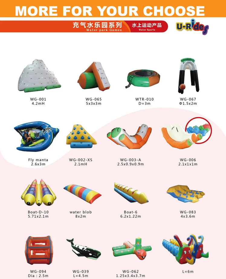 Outdoor 6-Seat Inflatable Fly Fish Boat Made of Durable 0.9mm PVC Material for Water Play Equipment