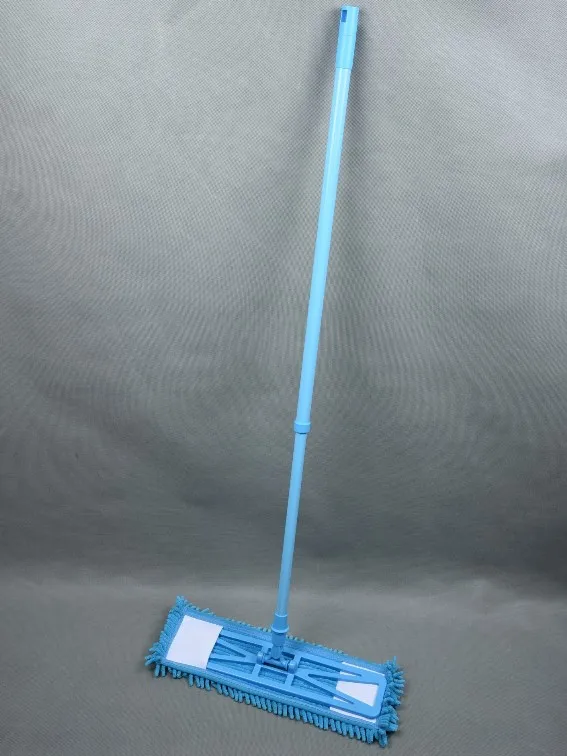 Microfiber Chenille Flat  Floor Cleaning Mop with Chenille Mop Head