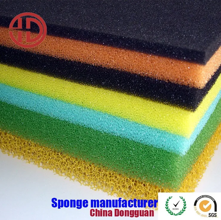 Meshy Reticulated Foam Porosity Foam Industrial Active Carbon Air Cartridge Filter Foam