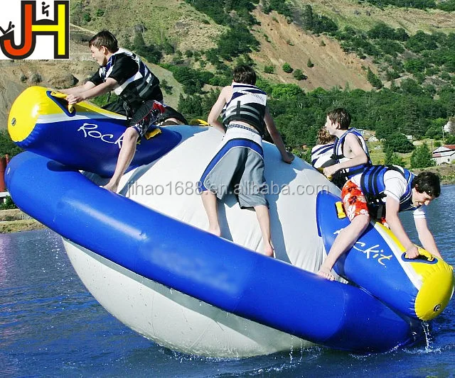 Inflatable Aqua Water Slides Inflatable Lake Island Water Slide Floating Water Park