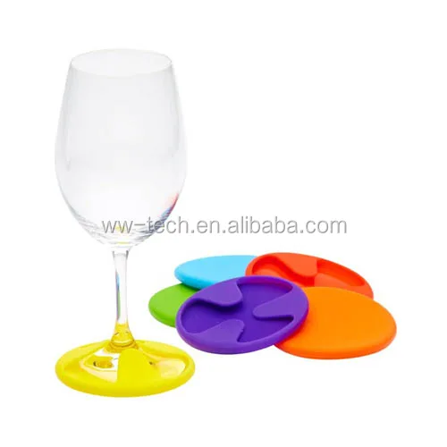 
Silicone Grip Wine Glasses Coaster Mats 