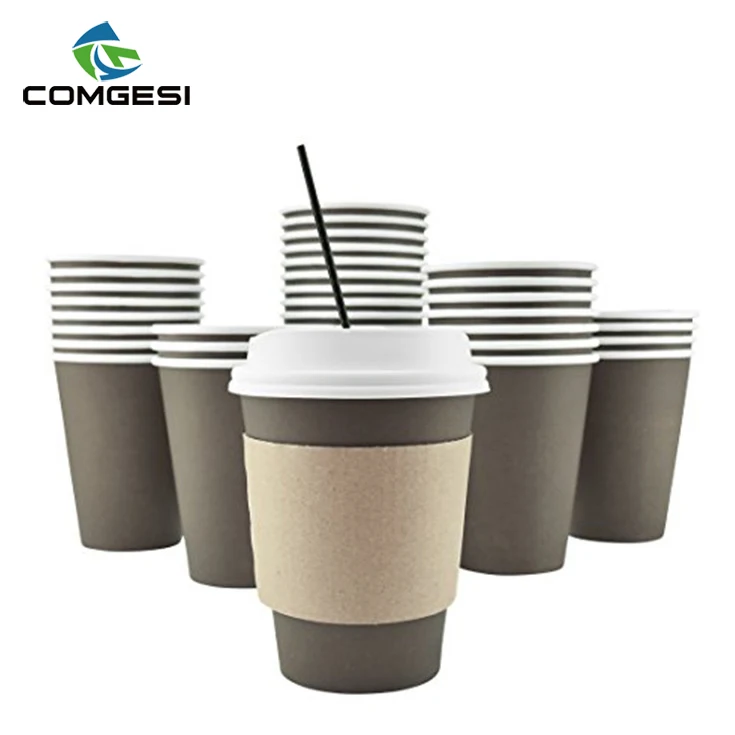 Plain white paper coffee cups_coffee cups bulk_paper cups for hot beverages