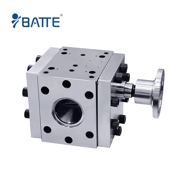 Batte melt pump in monofilament extruder plant