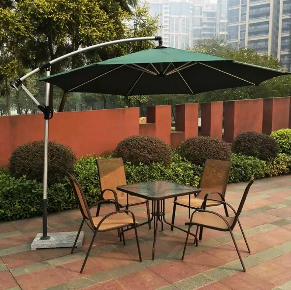 outdoor garden advertising umbrella beach with base