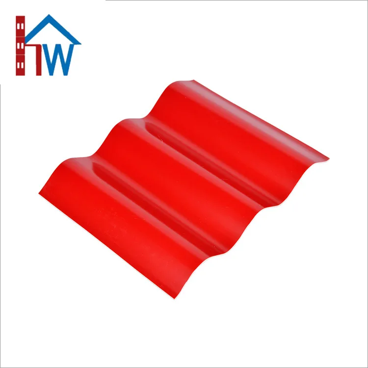 Sound proof \& heat proof plastic wave roof sheet upvc roofing sheet foshan