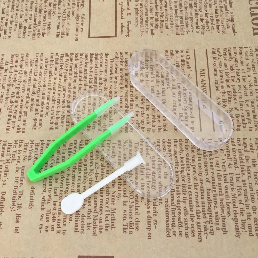 
cheap plastic contact lens tweezers 6cm 
