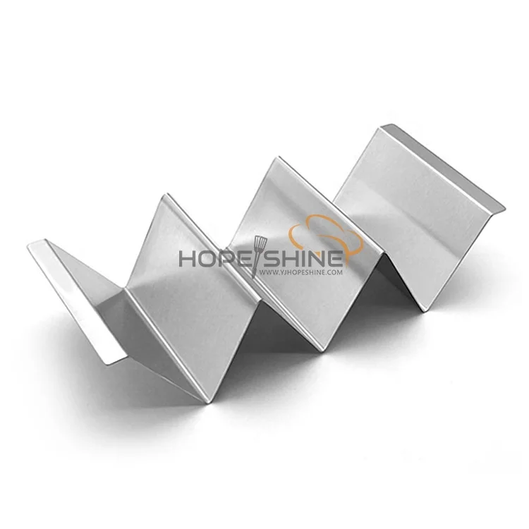 Stainless steel mexican food taco holder stainless steel taco stand holder