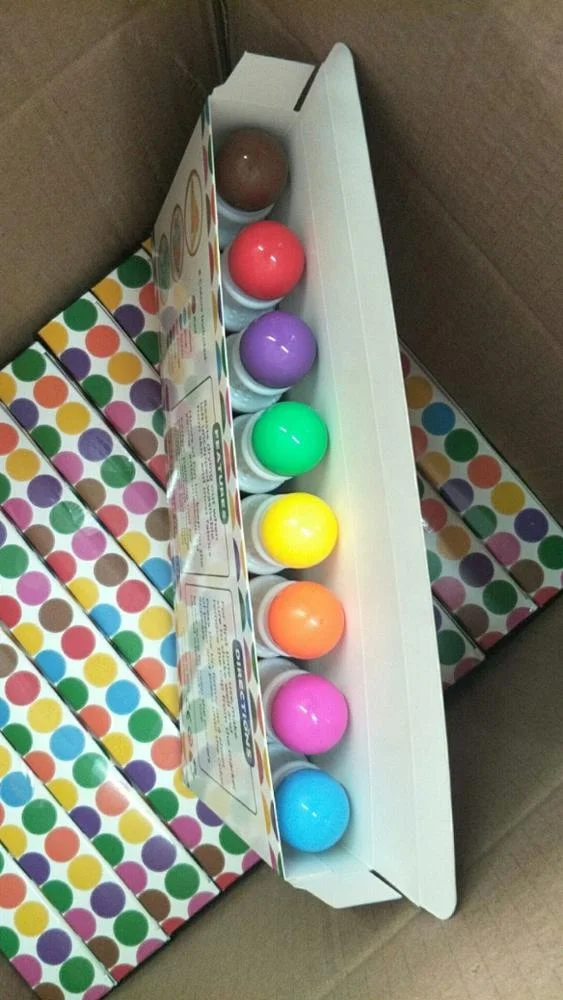 8 different washable inks superdots set  CH-2851 brightly inks daubers OEM pack requests welcome