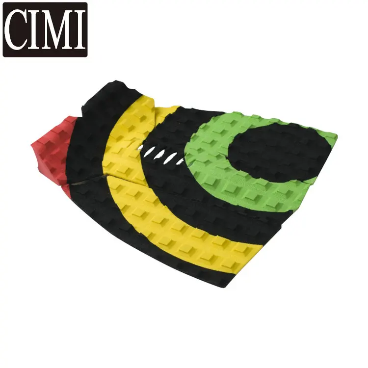 Hot sale factory supplier wholesale customized black surf traction pad surf tail pad with high quality Three M Back adhesive