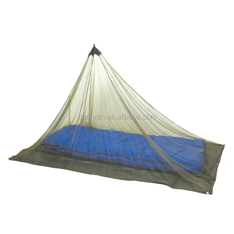 Wholesale 100% polyester Green Triangle Hanging Mosquito Net