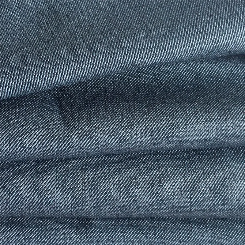 Good Color Fastness  Men Coat Suit Double Color Drill Cloth 150D Polyester Cation Mixed Twill Two-Tone Fabric