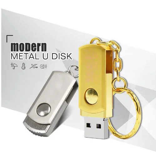 Лидер продаж, металлическая флеш-карта 2,0, 3,0, 4 ГБ, 8 ГБ, 16 ГБ, 32 ГБ, 64 ГБ, поворотный USB флеш-накопитель, брелок для ключей, USB-карта памяти с логотипом на заказ