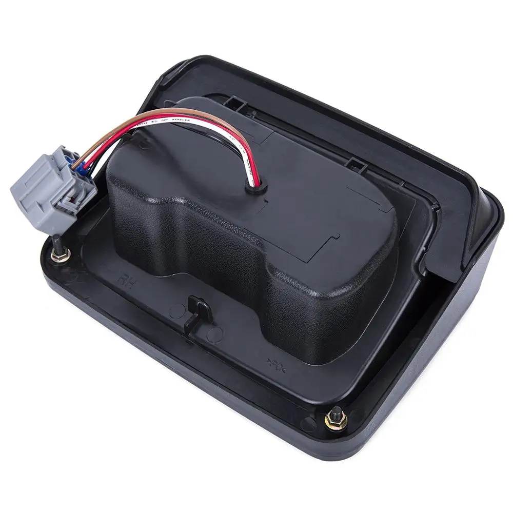 Morsun-Newest for 2007-2018 JK JKU Wrangler black led rear tail light  brake/reverse tail lamps for jeep