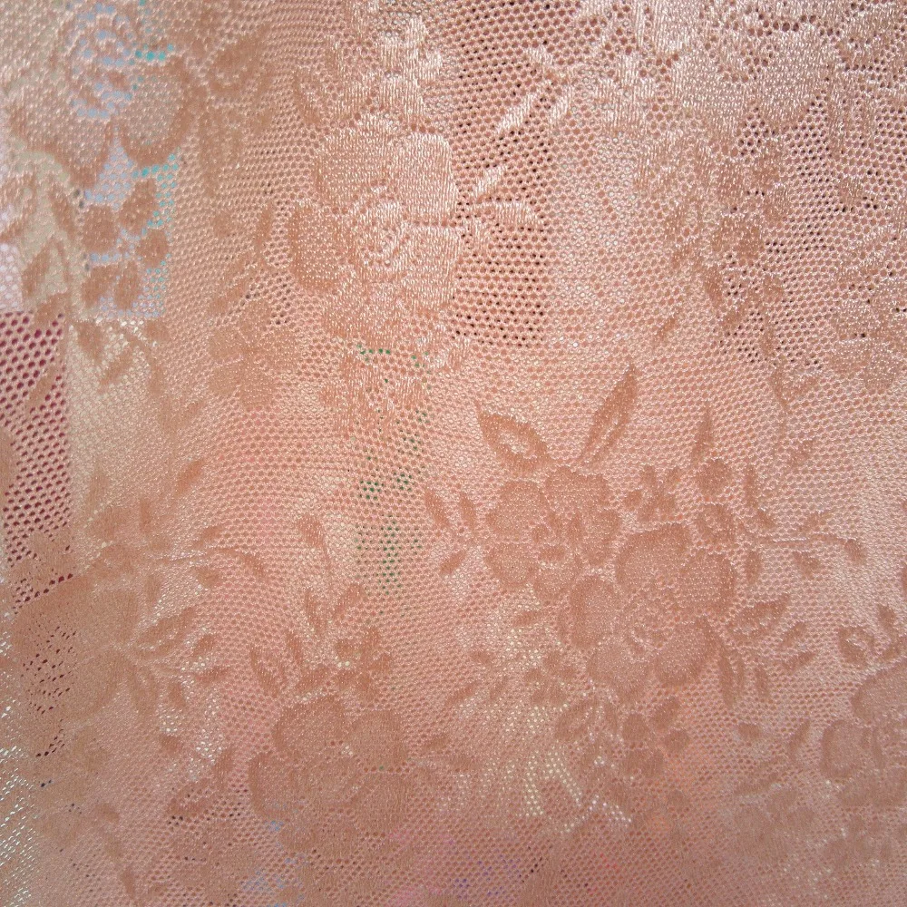 RASCHEL machine warp knit nylon elastane mesh jacquard fabric wholesale for lady tights and bra