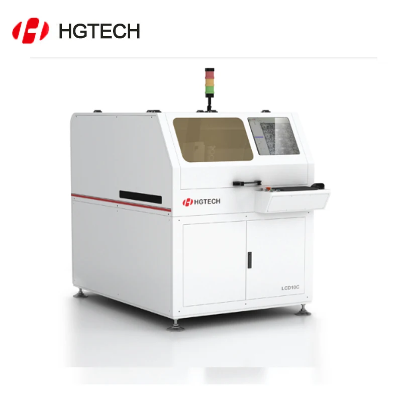 HGTECH Automatic color pcb laser marking machine