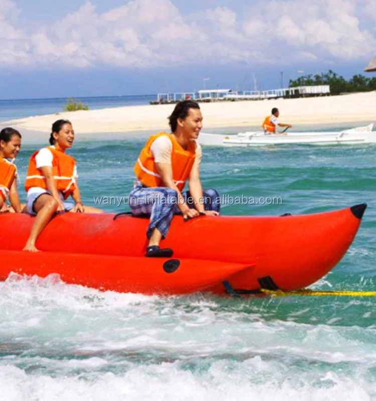 High quality Inflatable Flying Fish Tube Inflatable Water Games Flying Banana Boat inflatable banana boat for sale