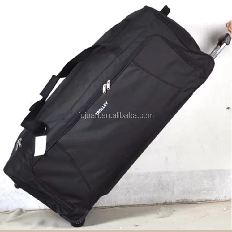 
Good new stock oxford fabric 600d 37inch 2 wheels trolley large capacity trolley bag for travel 