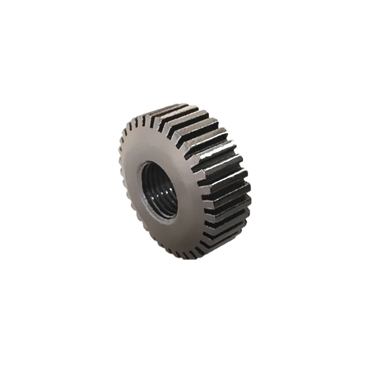 Индивидуальная стальная Резьбовая гайка с прямой прямоугольной шестерней для двигателя вращающегося затвора
