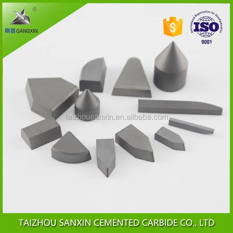 K10, K20, P30 brazed cemented tungsten carbide tip for lathe tools sanxin