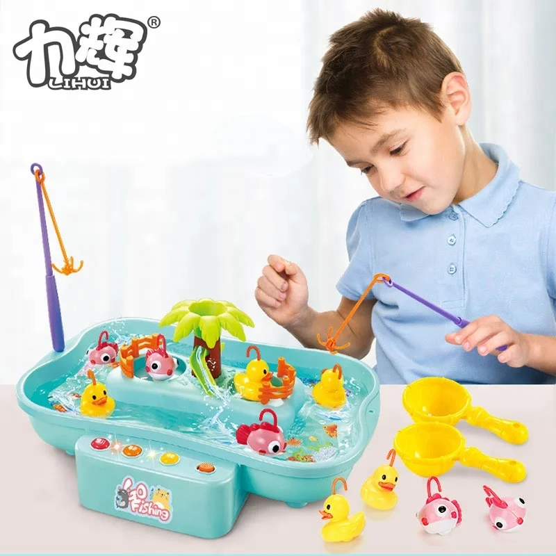 
Электрическая вращающаяся игрушка игра утки Рыбалка обучающие игры для детей  (60834932039)