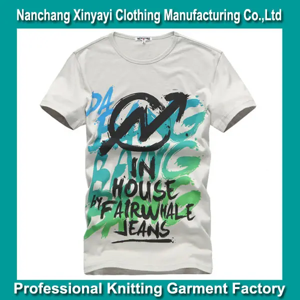 Мужская футболка с принтом экрана, дизайнерская одежда от китайского производителя/2014, модная мужская футболка