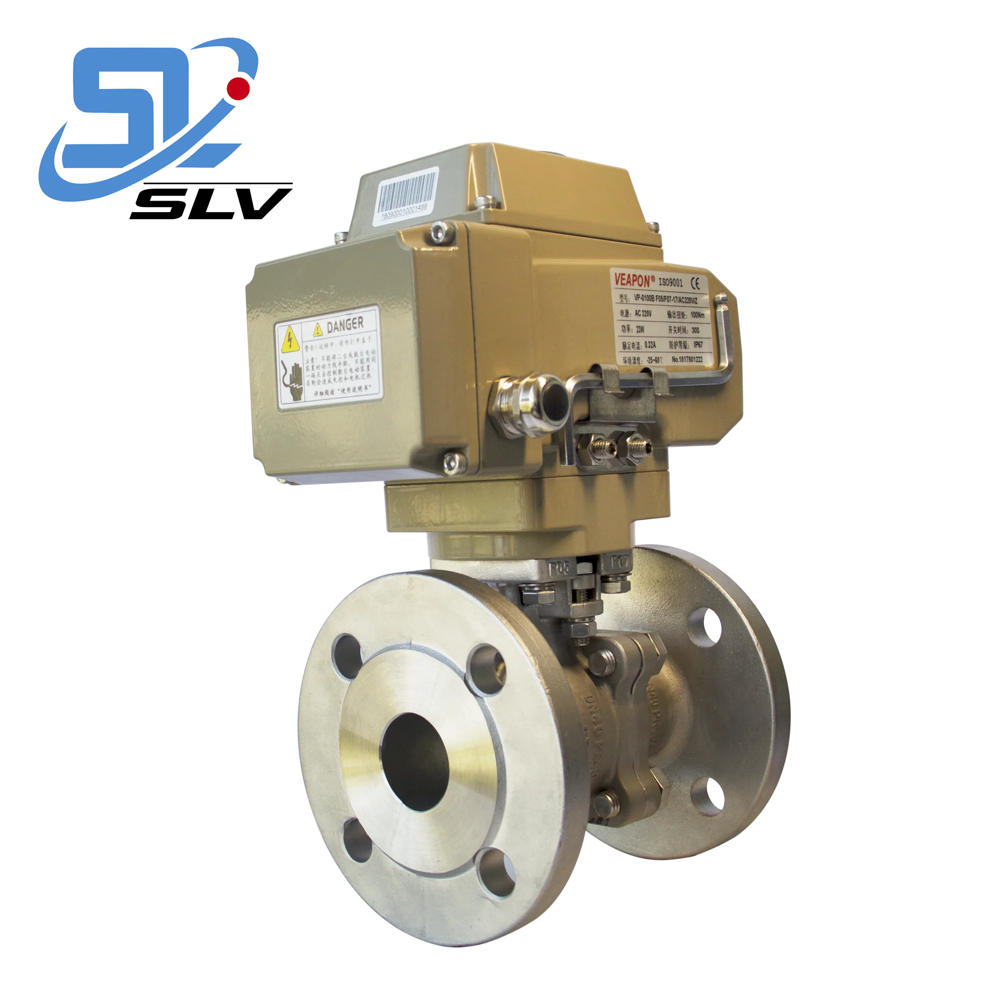 DN50 100 300 SS Electronic Control Flange Valve for Industry