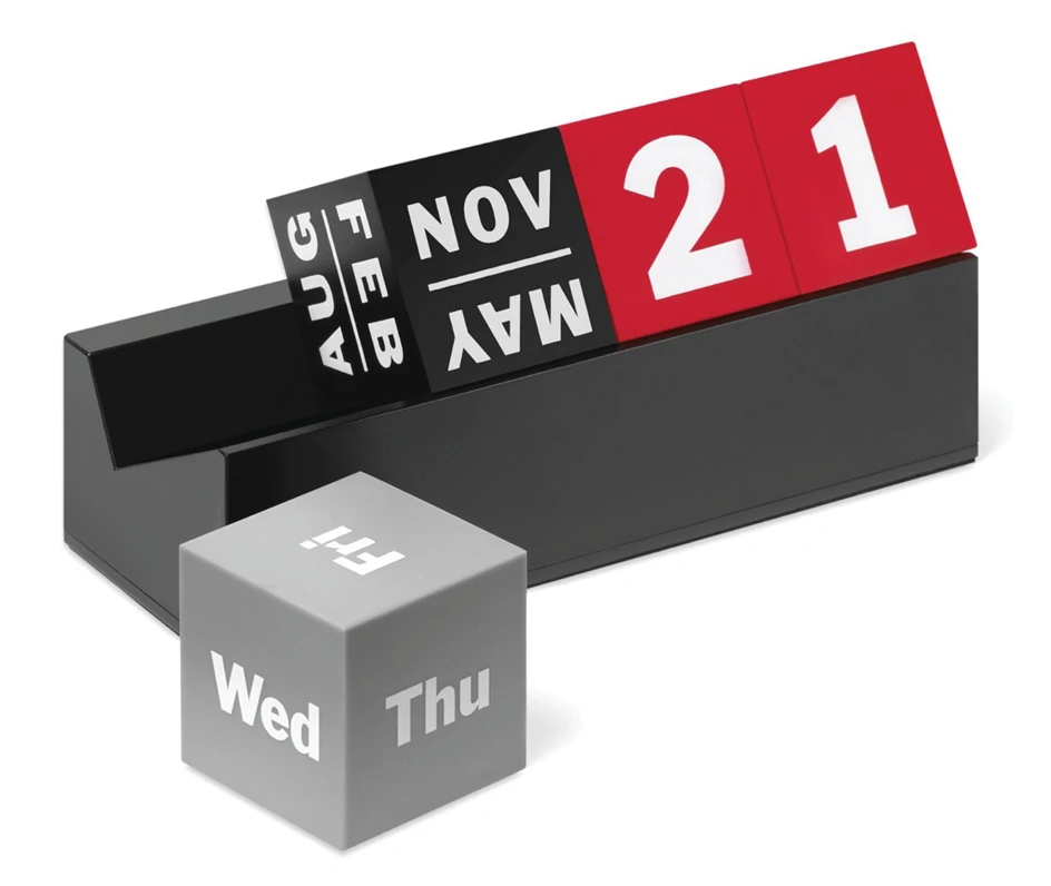 Calendario Wood Home Decor Calendar Block Perpetual Polygon Cube Desk Wooden Block Calendar