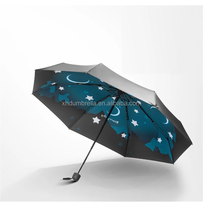 small pocket 5 folding umbrella with fabric case for travel