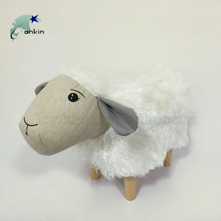 Wooden Children Stools Animal Sheep  Shape Cute Stool Small Kids Wooden Stool