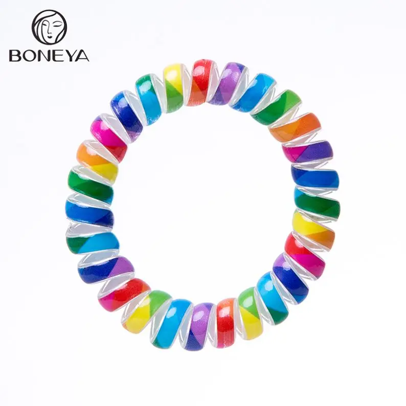 Golden Supplier Rubber High-elasticity telephone line hair band , hair accessories