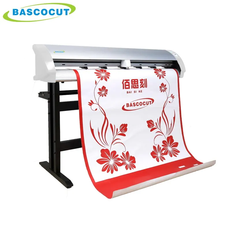Bascocut cutting plotter/ contour cut roller vinyl cutter plotter with USB flash