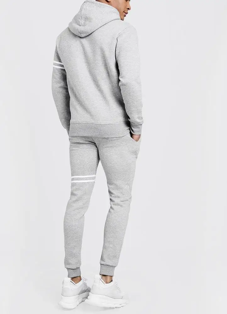 Clothing Manufacturers Two Piece Set Clothes Design Your Own Style Custom Men Tech Cotton Fleece Black Tracksuit
