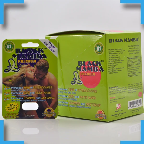 Black Mamba Male  Paper Card Packing Products with Packaging Boxes Work Home Coated Paper Customized Recyclable Display