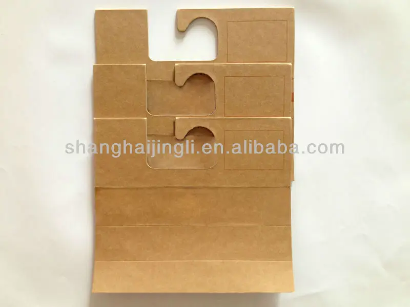 Recycled paper hanger for fabric/cloth