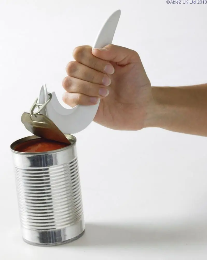 TOPFENG-Useful Ring Pull Can Opener, Easy Opening on Ring Pull cans for Safety and Those with Mobility Issues