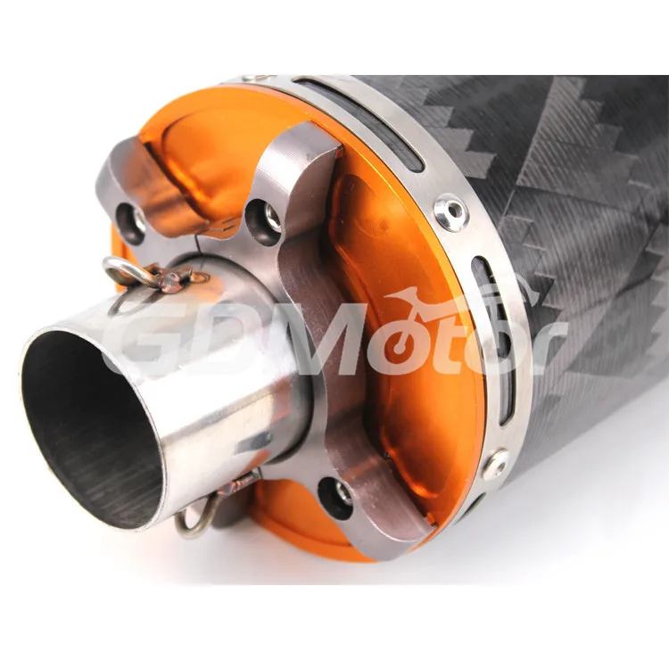 Выхлопной глушитель для мотоцикла из углеродного волокна