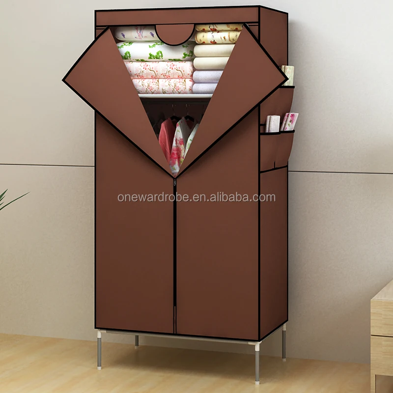 
 Маленький простой T-образный нетканый тканевый портативный складной шкаф  