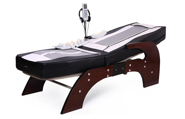Hot Selling uga best Korea chiropractic far infrared red light massage table electric thermal therapy massage jade roller bed