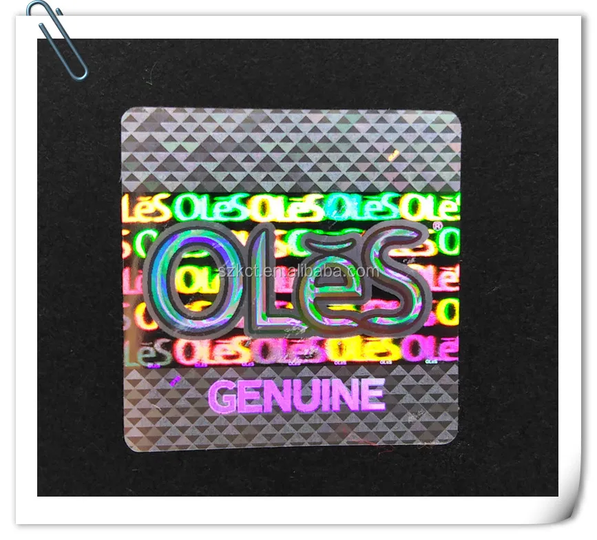 True color 3D Tamper Evident Hologram sticker