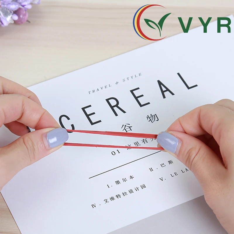 High quality durable small red 250 rubber band for money and any purposes at factory direct prices