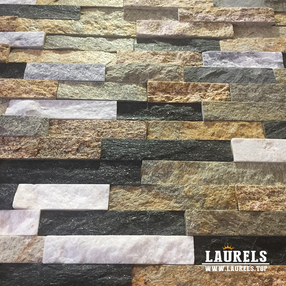 
Quality Multi-Color Marble Natural Cultural Stone Wall For Hotel Wall 