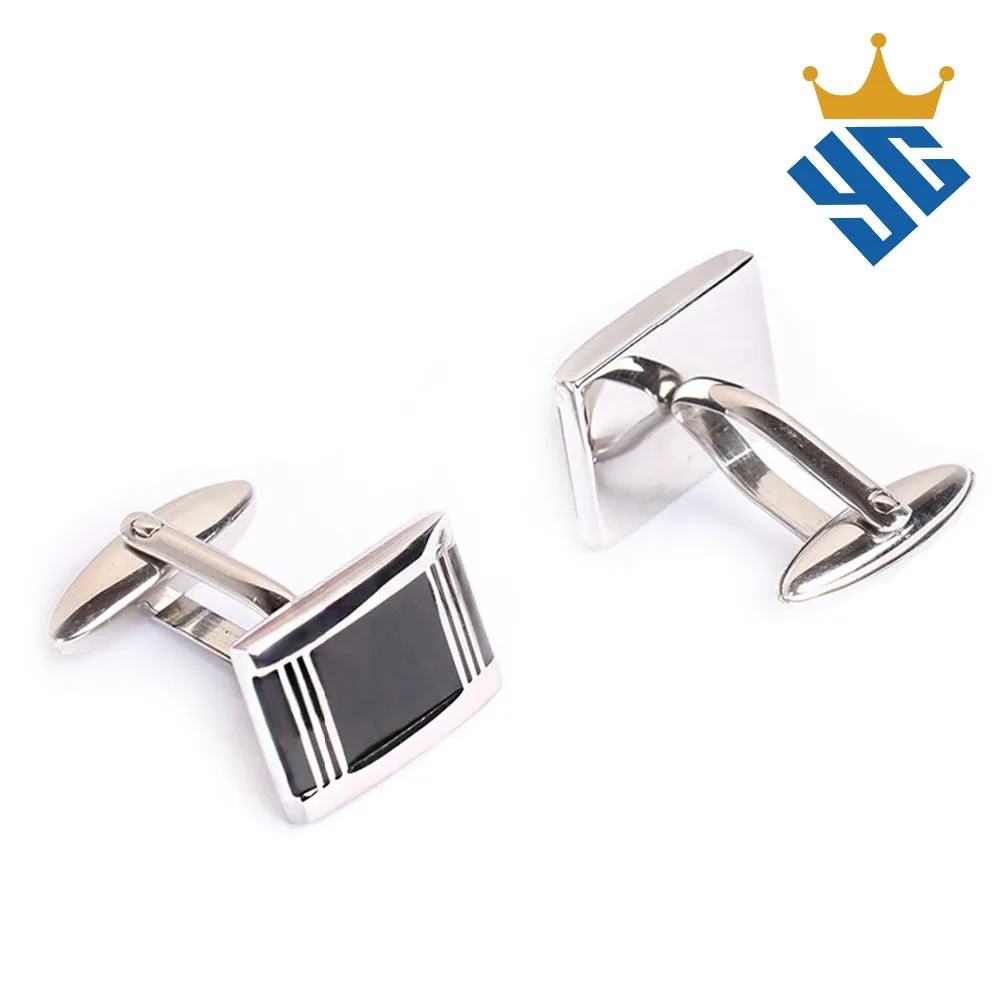 Stainless Steel Cufflinks with Beautiful Shell Inlay Cufflinks