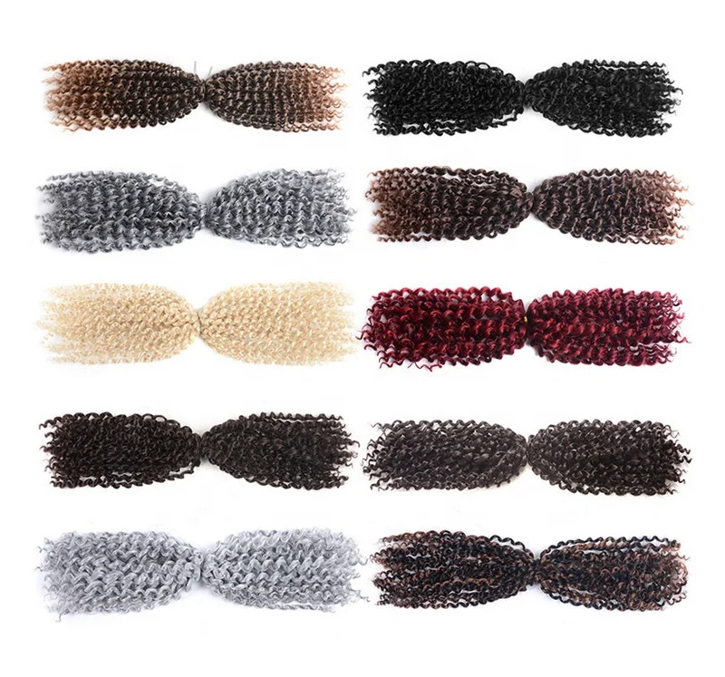 18 Inch Crochet Braids Extensions Afro Kinky Braiding Hair Bohemian Jerry Curl Hair Extensions