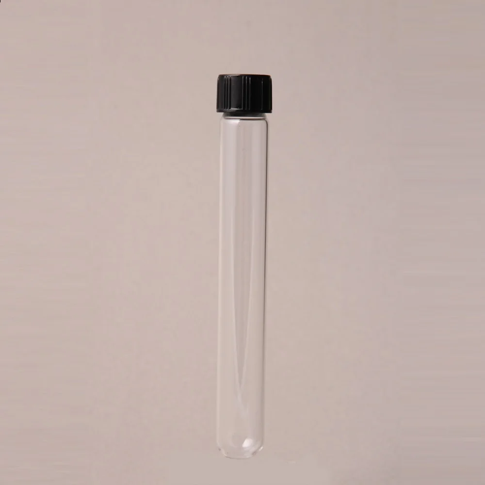 Huaou laboratory glassware 18x180mm boro 3.3 glass with screw cap Test tube culture tube