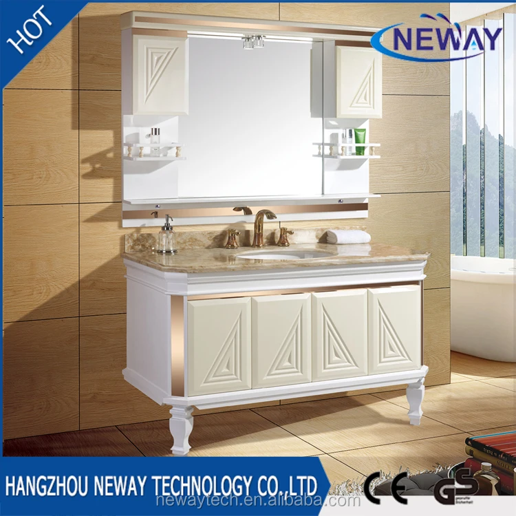 Китайский производитель, ПВХ цветной керамический шкаф для ванной комнаты, раковина