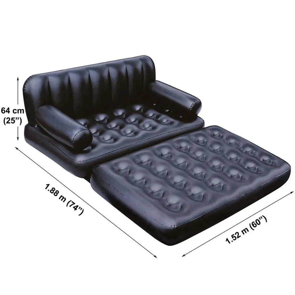 
Bestway75054 with Sidewinder-AC Air Pump Double 5-In-1 Multifunctional Couch Foldable lounge airbed sofa 