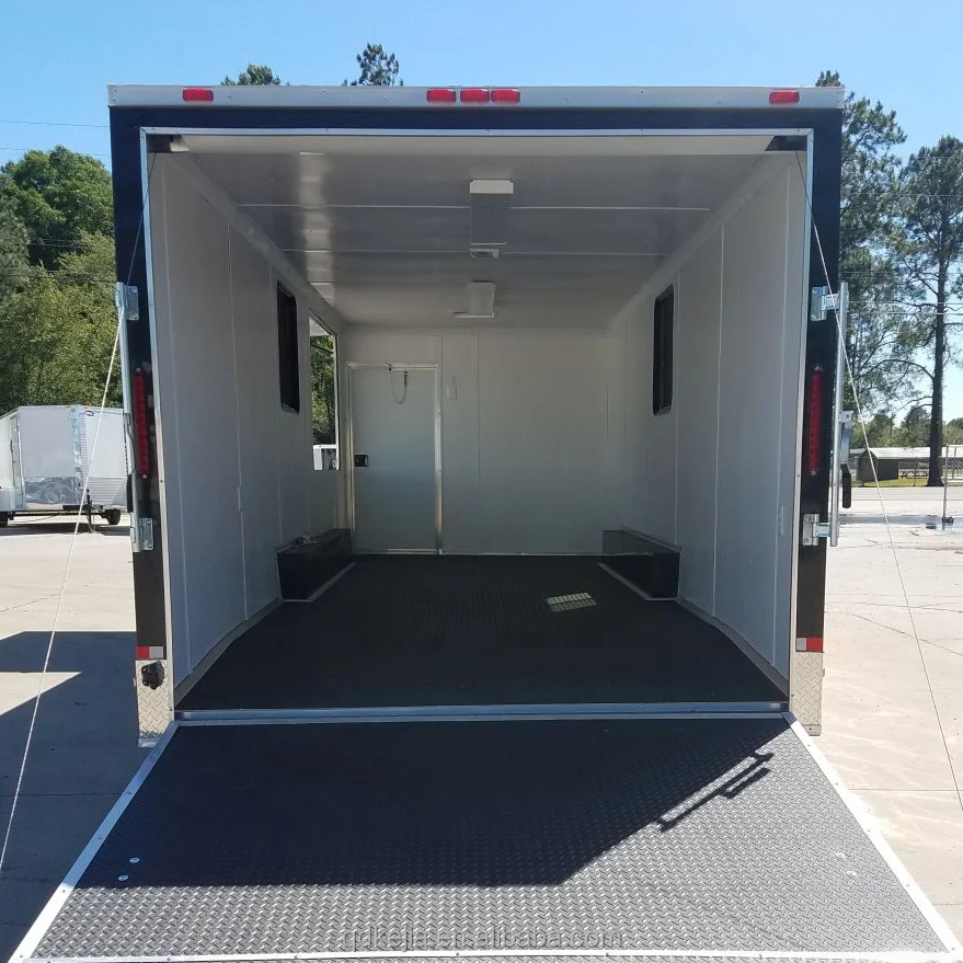 8.5*28 V-nose race car enclosed trailer