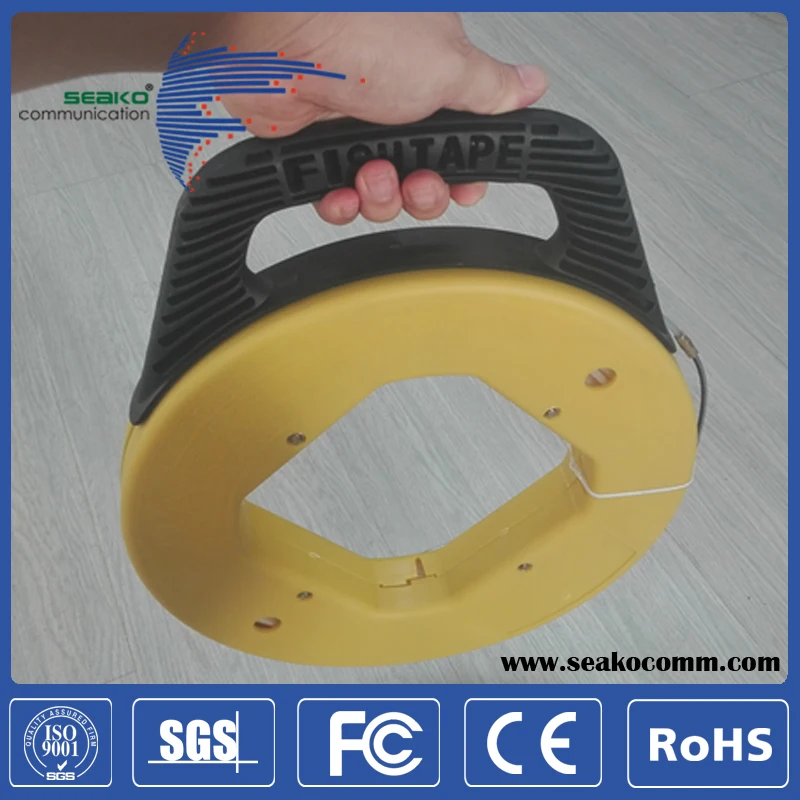 Fish Tape, snake rodder, 15m-60m, Nylon or Fiberglass