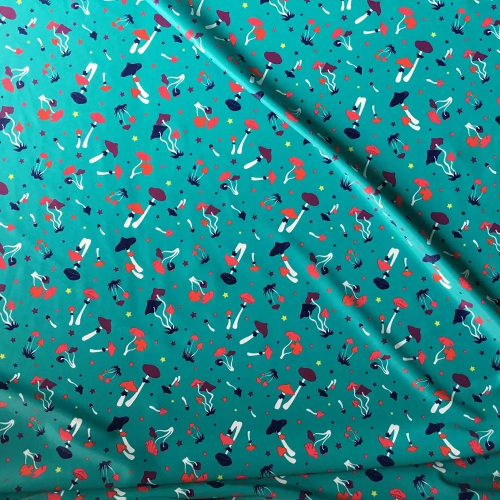 
NO MOQ custom make swimwear fabric,polyester spandex digital print swim fabric 